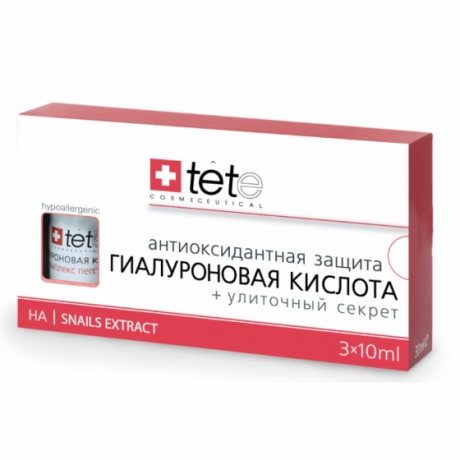 tete - Гиалуроновая кислота + Улиточный секрет / TETe MINI Hyaluronic Acid + Snail Extract 3*10 ml