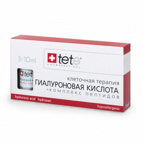 tete - Гиалуроновая кислота + комплекс пептидов / TETe Hyaluronic acid & Peptides 3*10 ml