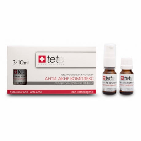 tete - Гиалуроновая кислота + Анти-акне комплекс / TETe Hyaluronic acid + Anti-acne complex 3*10 ml