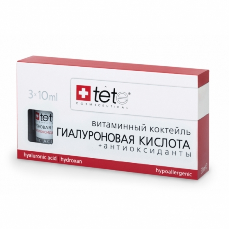 tete - Гиалуроновая кислота + Антиоксиданты / TETe Hyaluronic Acid & Antioxidants (Vit.C) 3*10 ml